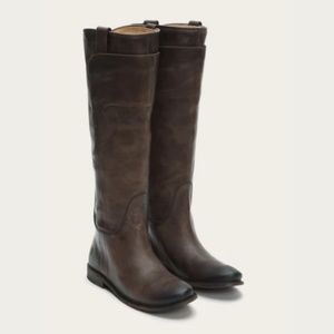 Frye Paige Tall Riding Boot - Dark Brown